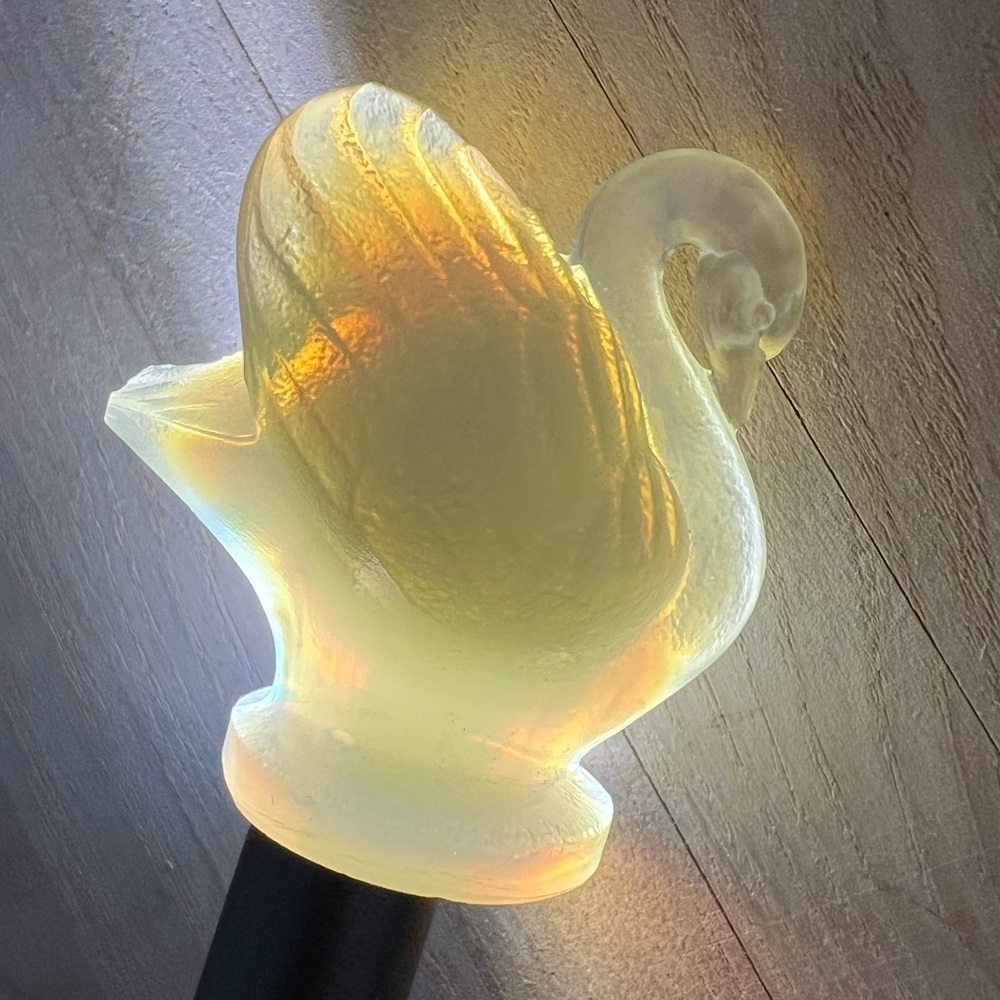 Sabino Opalescent Crystal Swan Cygne Sculpture Rare Vintage Circa 1920’s-1930’s